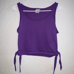 Purple crop top